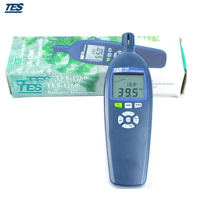 TES-1260 портативный измеритель температуры влажности