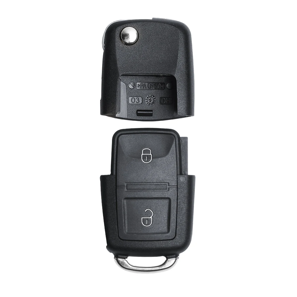 KEYECU 3 кнопки дистанционного ключа с пустым лезвием+ ID48 чип 6QE 959 753 для Volkswagen 433 МГц