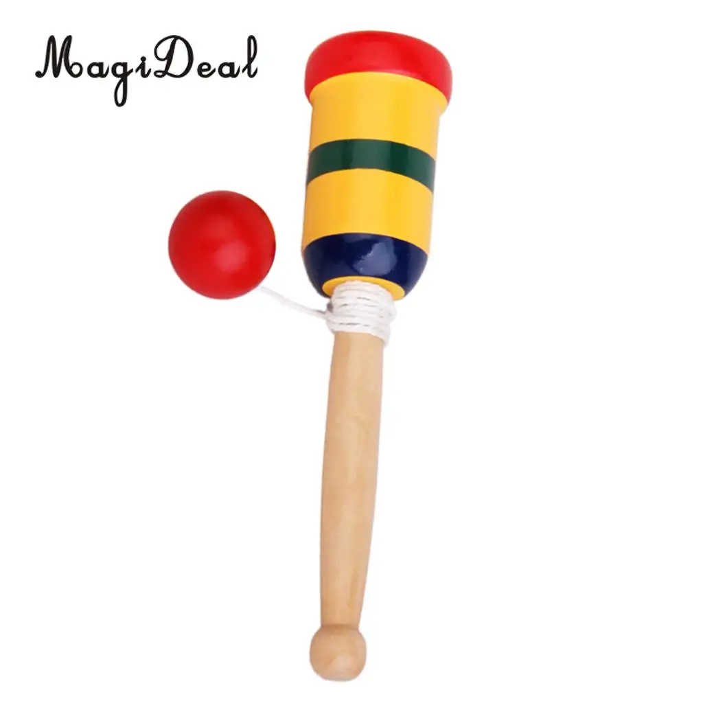 MagiDeal 1Pc Traditional Japanese Wooden Toy Kendama Cup and Ball for Children Kids Adult Toy