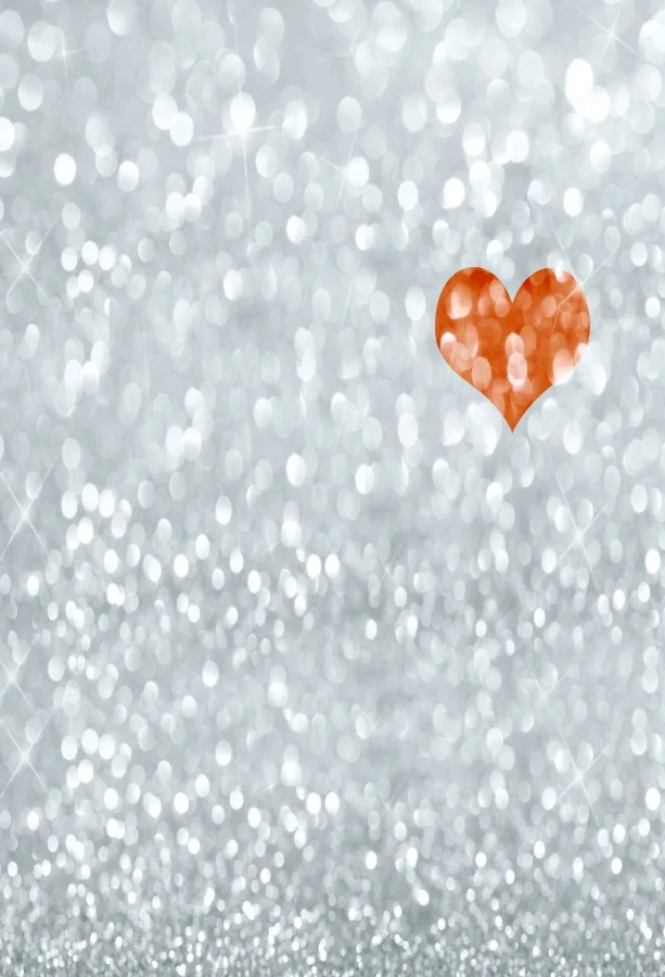 

Laeacco Gray Glittering Light Bokeh Red Love Heart Photography Backgrounds Vinyl Custom Photographic Backdrops For Photo Studio