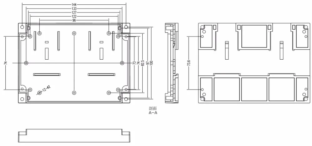 szomk plastic box for electronics project din rail enclosure with connectors terminal blocks electrical plastic outlet boxes control enclosure junction housing (12)