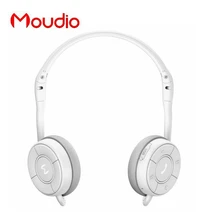 Moudio M100 White Bluetooth Sports Headphones Stereo Music Earphones For Samsung Xiaomi Mobile Phones With Mini Microphone