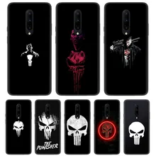 Black Soft Silicone Protector Case Cover for Oneplus 6 1+ 6T 7 Pro 5G Shell Prime Tampa Bolso Fundas Capa Cas Fall Marvel Punish