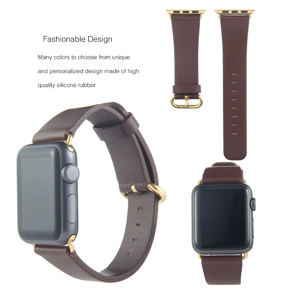 

Leather Loop for Apple Watch Band 38mm 42mm 40mm 44mm for iWatch Series 4 3 2 1 Wrist Bracelet Watchband Belt