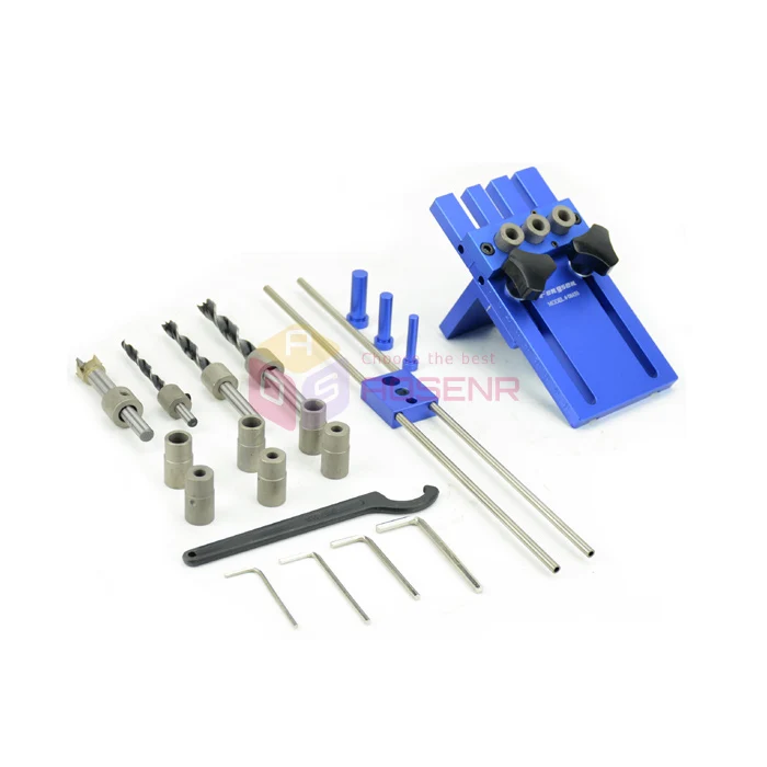

Woodworking Tool DIY Woodworking Joinery High Precision Dowel Jigs Kit 3 In 1 Drilling Locator 08450 Drilling Guide Kit
