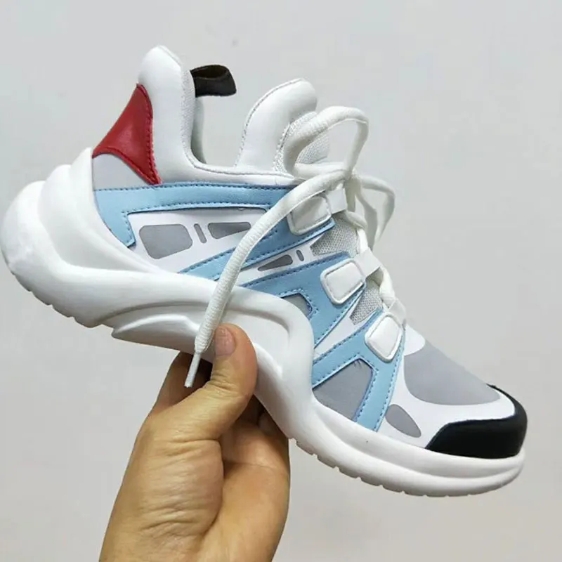 

Brand New Mixed Color Woman Sneakers Tenis Feminino Lace Up Woman Shoes Leather Women Casual Shoe Platform Chaussures Femmes