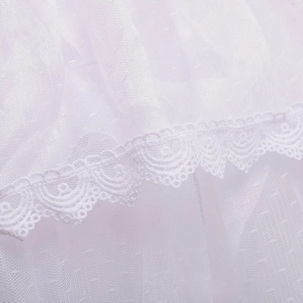 Лолита Кринолин Нижняя юбка для женщин Регулируемая длина белая шифоновая юбка трапециевидной формы длинная Нижняя юбка Bustle Pannier