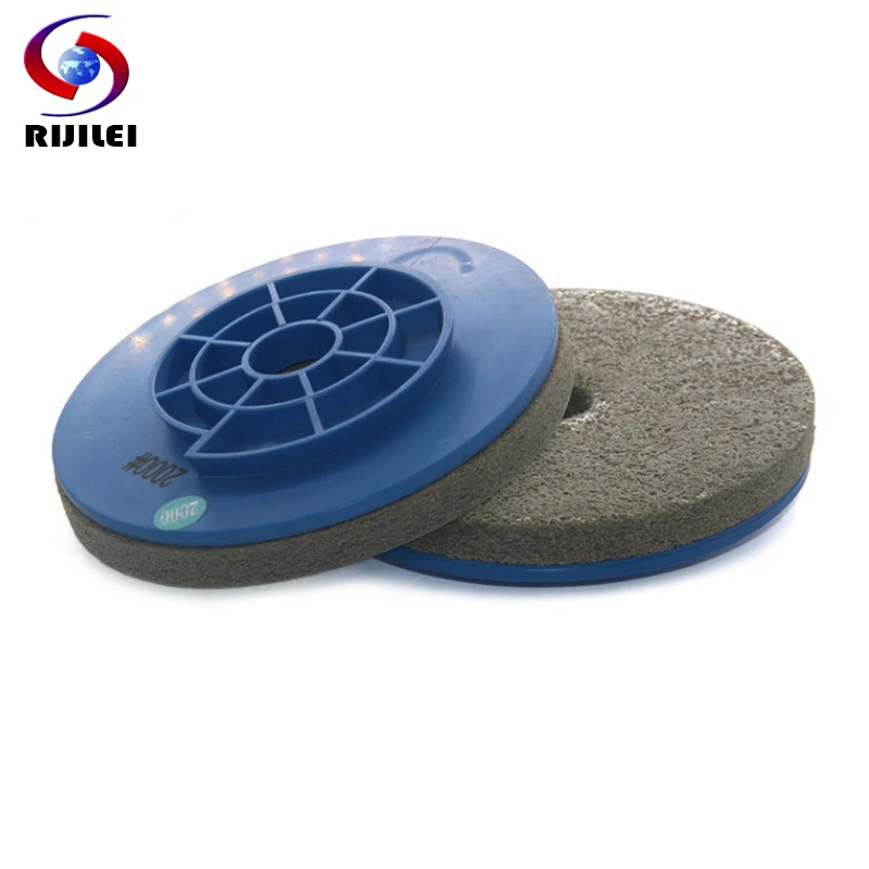 

RIJILEI 4"5"6" inch Snail lock diamond edge polishing pads for polishing stone Nylon Sponge Edge Chamfering grinding disc