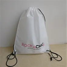 1000 шт/партия многоразовый складной рюкзак нетканые сумки для покупок на шнурках заказной печатный логотип для рекламы