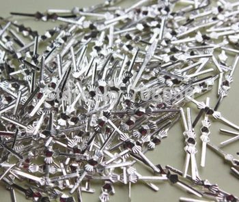 

500pcs 25mm SILVER CHROME CHANDELIER PARTS LAMP CRYSTAL PRISM BEAD CONNECTOR PINS BOWTIE