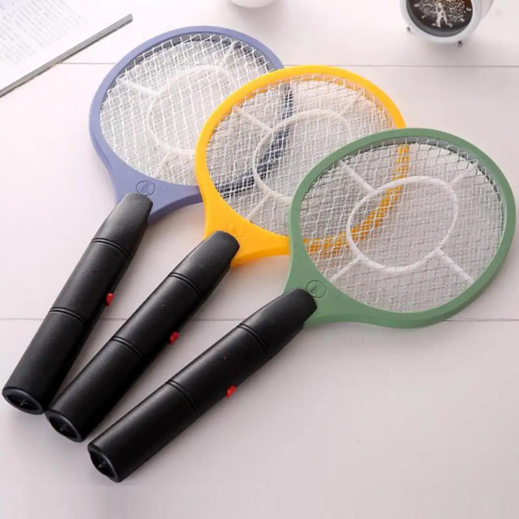

Electric Fly Mosquito Swatter Killer Tennis Bat Handheld Racket Insect Fly Bug Wasp 4 Colors Drop Shipping