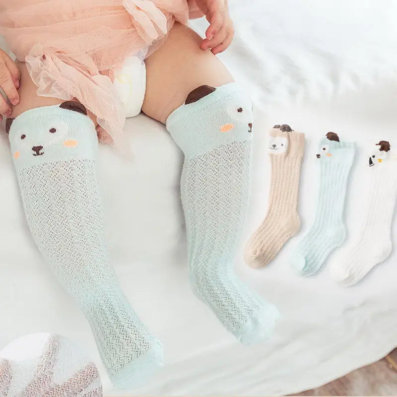 XS Boy cartoon 3 пары, Детские хлопковые Гольфы с героями мультфильмов для мальчиков и девочек, летние противомоскитные носки, S7JN - Цвет: XS Boy cartoon