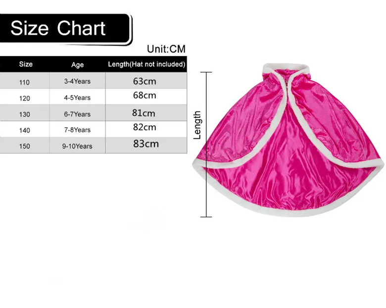 Girls-Anime-Princess-Cloak-Snow-White-Elsa-Anna-Cosplay-Cartoon-Hooded-Cape-Kids-Children-Christmas-Costume