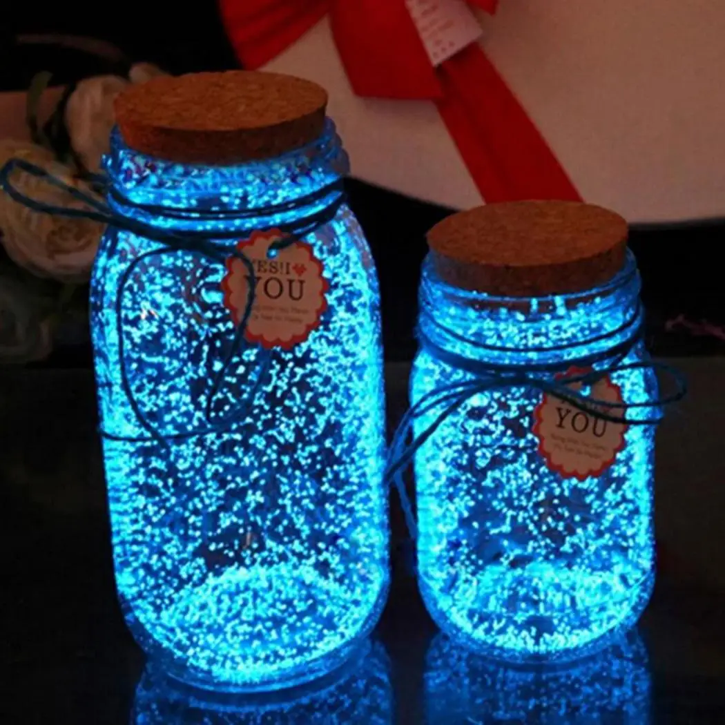 

Sand Glow Luminous The Decoration Dark In Sky Wishing Blue Fluorescent Bottle Beautiful
