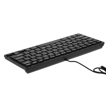 

Office Supplies USB Keyboard Mini Wired 78 Keys Small Waterproof Keyboard for Notebook PC Desktop Computer