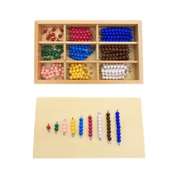 Материалы Обучающие деревянные игрушки Красочные Checker бисер математические игрушки дошкольное обучение раннего возраста