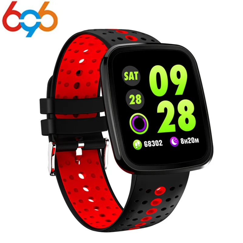 696 V6 Smart Watch Bracelet Waterproof Heart Rate Blood Pressure Smartwatch Outdoor Sport Fitness Tracker Reminder Wearable Devi |