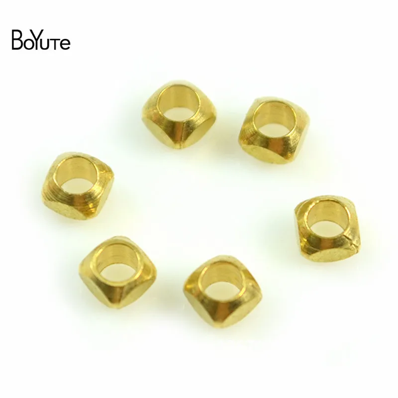 BoYuTe 200Pcs 32.3MM 42.8MM Metal Brass Square Shape Nepal Prayer Beads Diy Hand Made Beads Jewelry Making (3)