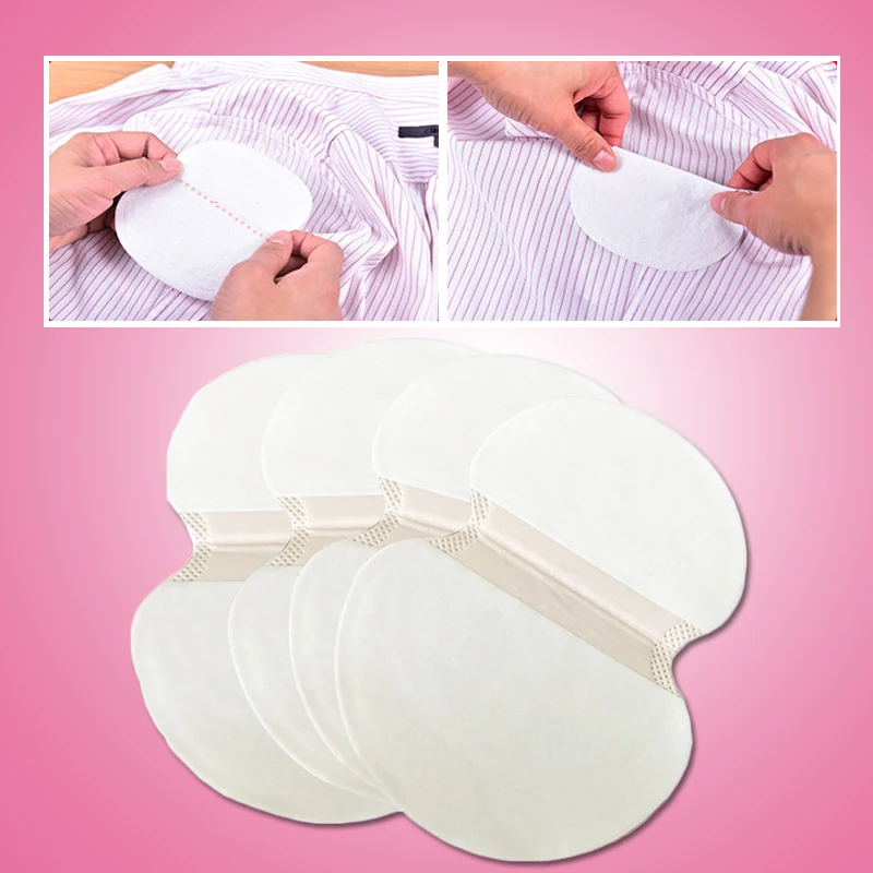 10pcs Summer Deodorants Underarm Sweat Guard Pads Disposable Absorbing Armpit Sweat Pads Dress Clothing Shield Cotton 4