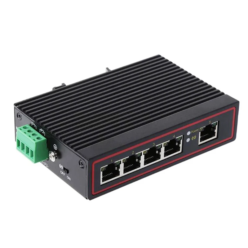 5-Порты и разъёмы RJ45 10/100M Gigabit Ethernet Настольный переключатель ступицы сети ноутбук DIN Rail Тип