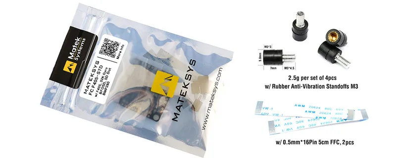Контроллер полета MATEKSYS F405 STD Betaflight OSD BlackBox STM32F405RGT6 6 PWM/DSHOT выходы BMP280 барометр|flight