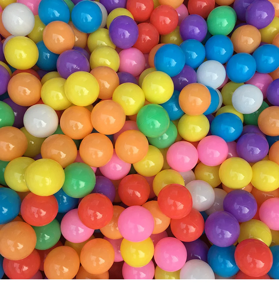 200 шт Красочные Мячи Мягкие пластиковые океанские волнистые мячи для детей Детские Цветные мячи бассейн пляж палатка игрушка Спорт на открытом воздухе