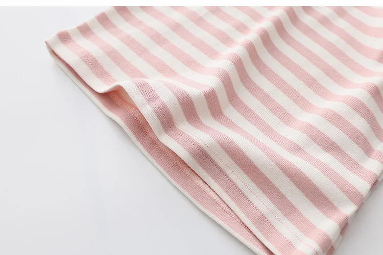2018 Spring Autumn 2-11 12 Year Teenager Children Sweet Striped O-Neck Baby Long Flare Trumpet Sleeve Kids Girls Basic T-Shirts (16)