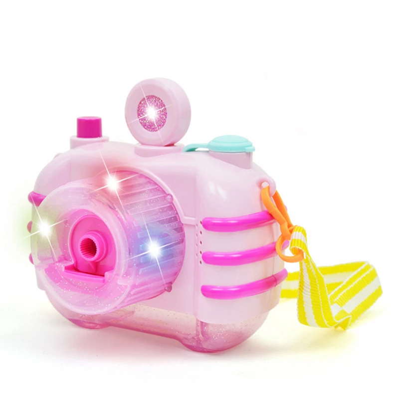 Funny Electric Magic Bubble Blower Machine Cartoon Camera Automatic Bubble Maker With Light Music For Child Kids Outdoor Toys  (3)