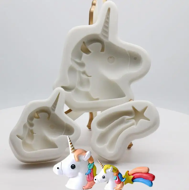 

New Arrival unicorn cloud silicone mold cake fondant tool lace soap diy kitchen bakeware cake decorating