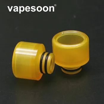 

2pcs/lot Safe Healthy yellow color Resin Drip Tip For 510 Caliber Atomizer Electronic Cigarette Nozzle Vape Mouthpiece