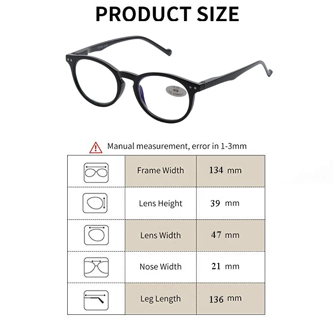 DD1500 -- 3PCS SIZE CHART