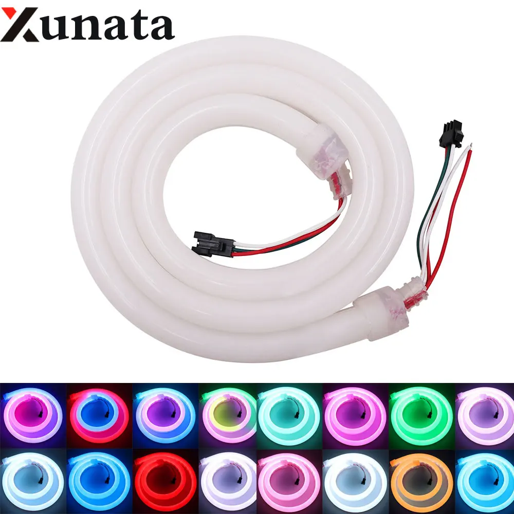 

DC5V DC12V LED Neon Light Flexible Waterproof Neon Ribbon Tape SK6812 WS2811 Neon Bar Sign for Room Home Decoration Luz Neon
