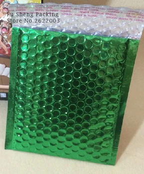 

100pcs Green 150*170MM Poly Bubble Mailing Mailer Shipping Padded Envelope Bags Black Color Shockproof Courier Bubble mailer