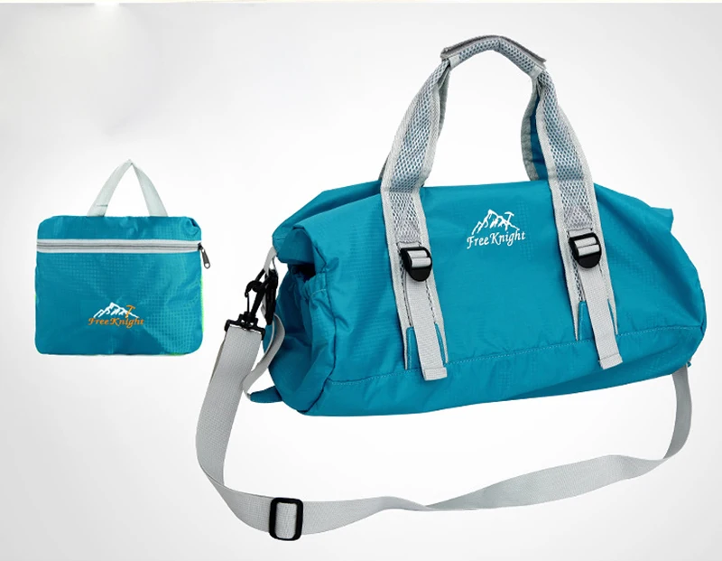Nylon Outdoor Unisex Foldable Sport Bag Traveling Bag Waterproof Hiking Handbag Fitness Shoulder