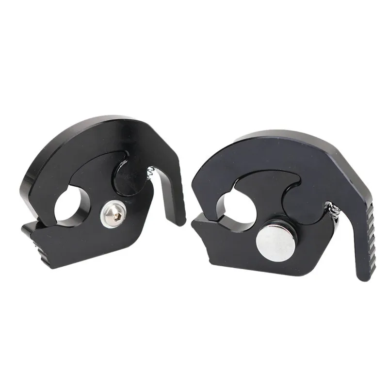 For Harley Touring Detachable Rotary Sissy Bar Luggage Rack Docking Latch Clip For Road King Electra Glide Sportster 833 1200 Softail Fat Boy (12)