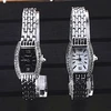 Montres à quartz à strass pour femmes, nouveau design, bracelet de luxe, en acier inoxydable, noir et blanc, à la mode ► Photo 2/6