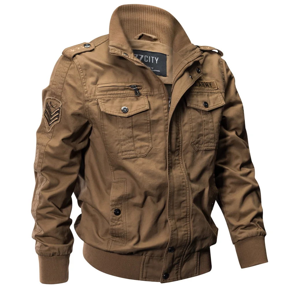 TBMPOY Mens Lightweight Stand Collar Windbreaker Zipper Bomber Jacket