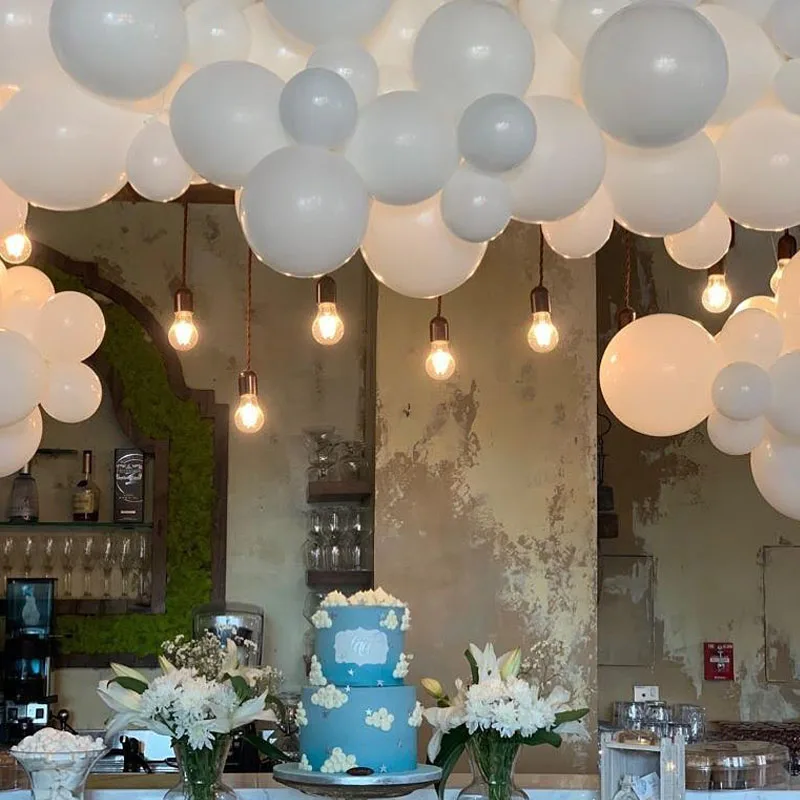 100 шт воздушные шары деко воздушные шары ко дню рождения надувные шары невесты свадебные украшения прозрачные белые шары поставки