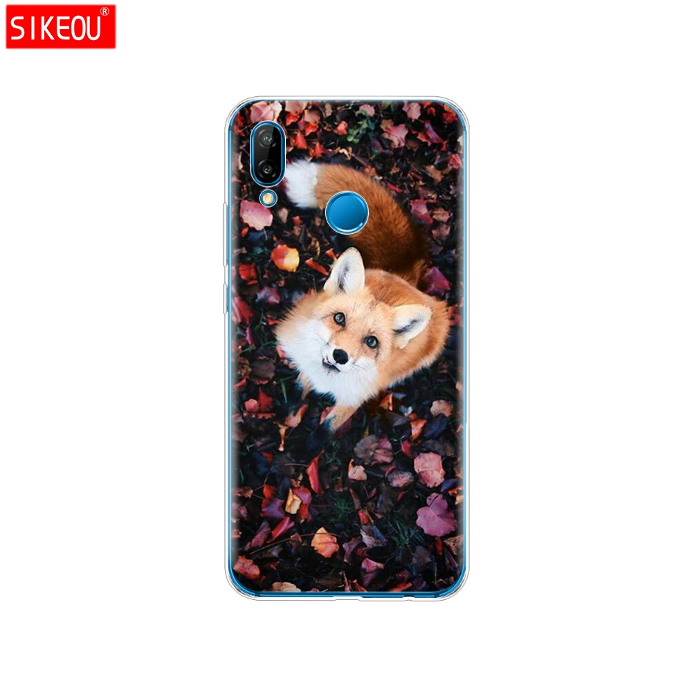 Силиконовый чехол для 5,8" huawei p 20 Lite huawei p 20 pro phone Для huawei p 20 Coque черный чехол Защитный Телефон прозрачный цветок кошки - Цвет: 12080