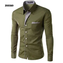 ZOEQO бренд Мужская классическая рубашка для мужчин s рубашка в полоску Slim Fit Chemise Homme с длинным рукавом Heren Hemden Slim Camisa Masculina