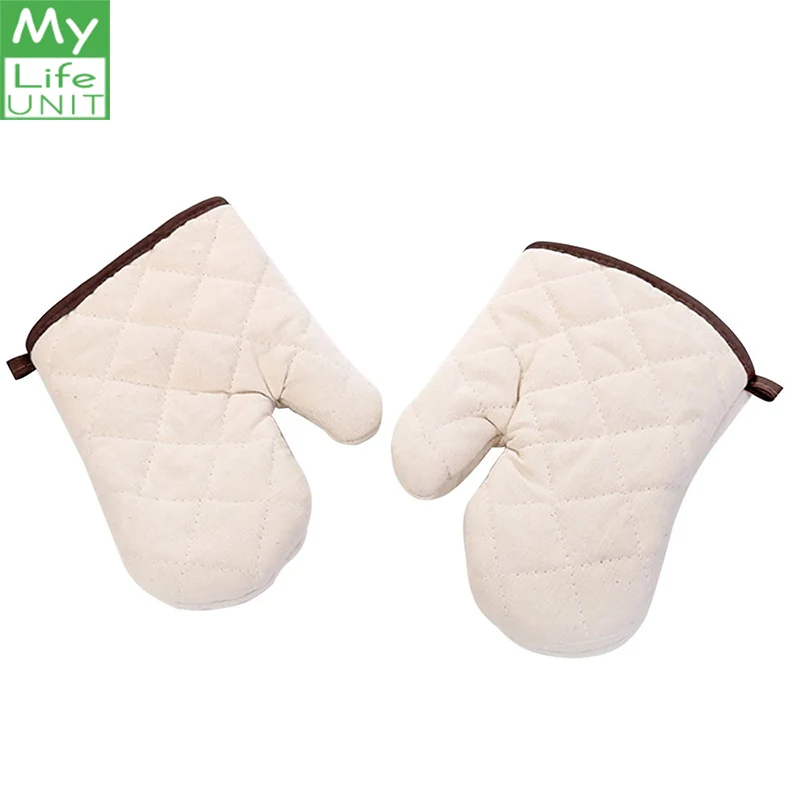 

MYLIFEUNIT Cotton Oven Glove Heatproof Mitten Kitchen Cooking Microwave Oven Mitt Insulated Non-slip Glove Baking tools