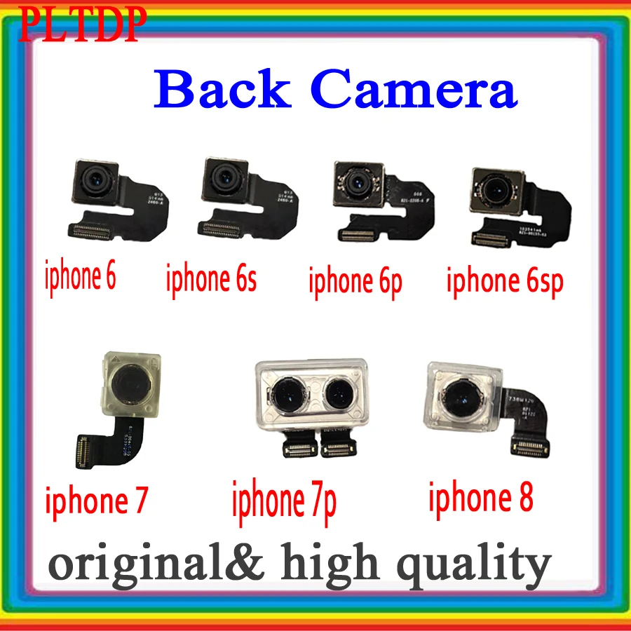 

Back camera for iPhone 6 6P 6S 6SP 7 7P 8 8P X X XS XR XS XS-MAX- --Camera Rear Camera with Flash Module Module Flex Cable