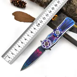 PDR 2 в 1 57HRC твердость алюминиевая ручка складной нож для пальцев лучший подарок