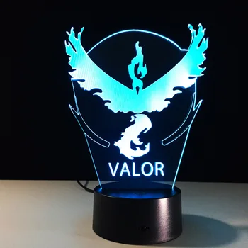 

3d Pokemon Lamp Visual 7 Colorled Night Lamps For Kids Touch Led Usb Table Lampara Lampe Baby Sleeping Nightlight Lava-lamp