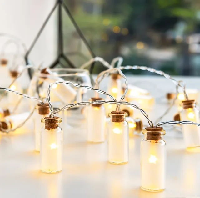 Novelty Gl Jar Mini Battle Led String Lights With 20 Battery Novelty Gl Jar Mini Battle Led String Lights With 20 Battery Operated For Wedding Party Fairy Christmas Deocration