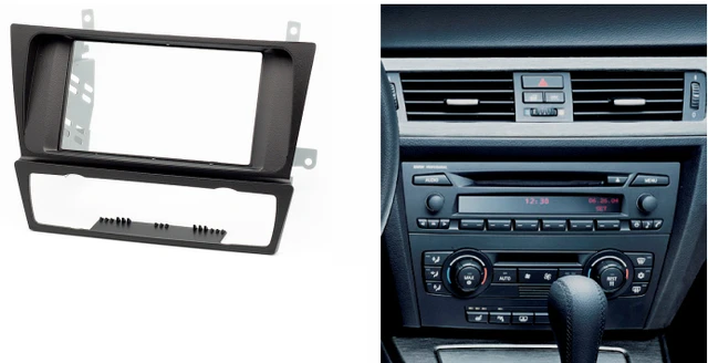 Double Din Fascia For BMW 3 Series E90 E91 E92 E93 2004 2012 Radio CD DVD GPS Stereo Panel Dash 