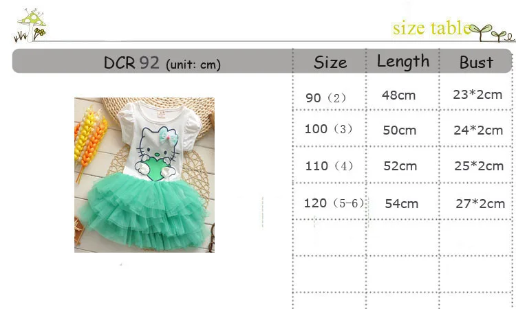 DCR92 SIZE