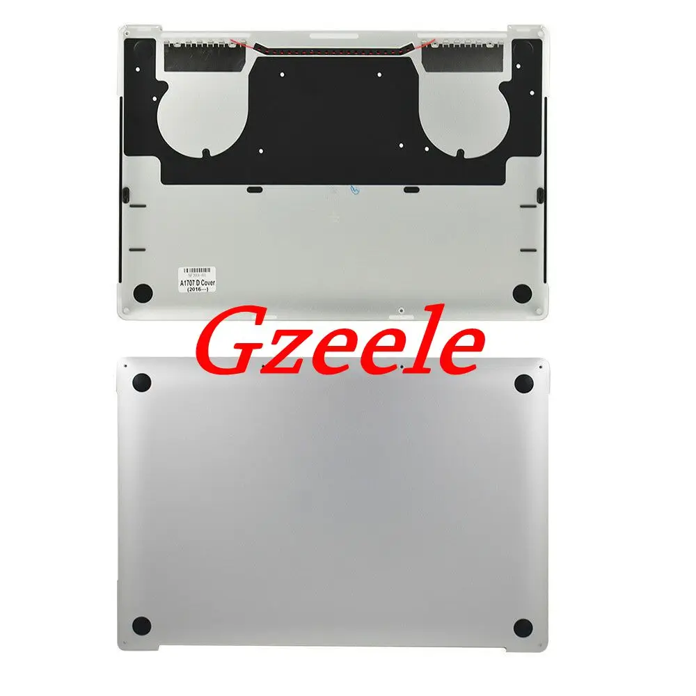 QH GZEELE New For Macbook Pro Retina 15&quot Touch Bar A1707 Lower Bottom Case Cover Late 2016 2017 silver color | Компьютеры и офис