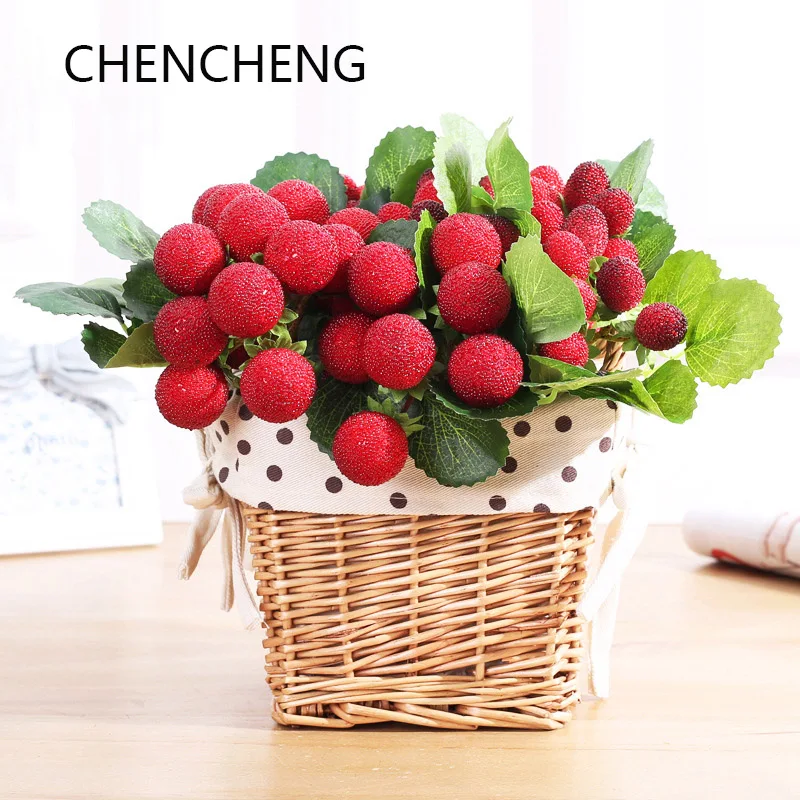 CHENCHENG искусственный фруктовый арбутус из тутового дерева имитация клубничной