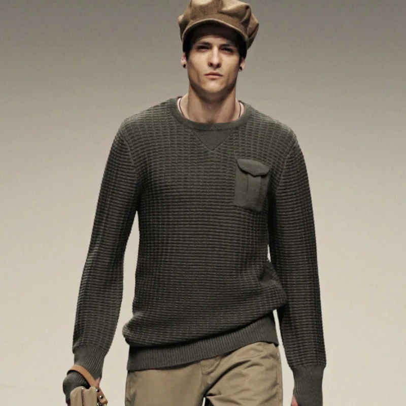 AK CLUB Brand Sweater Woolen Runway Edition O Neck Chest